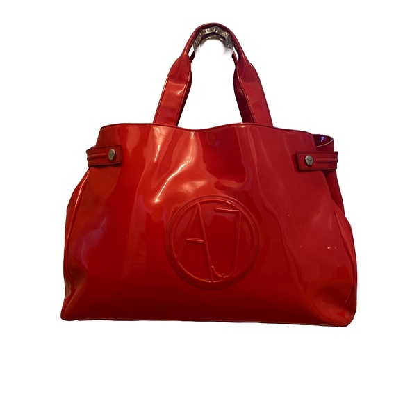 Armani Jeans Red Purse - Picture 7 of 7